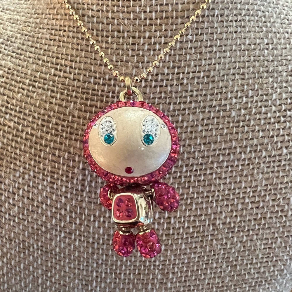Swarovski Pink Erika Long Pendant Necklace